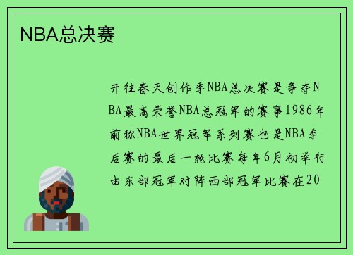 NBA总决赛 NBA总决赛